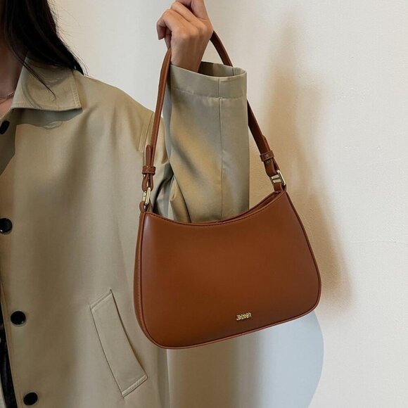 Small PU Leather Shoulder Bag Crossbody Y2K Vintage Party Handbag - Picture 6 of 10